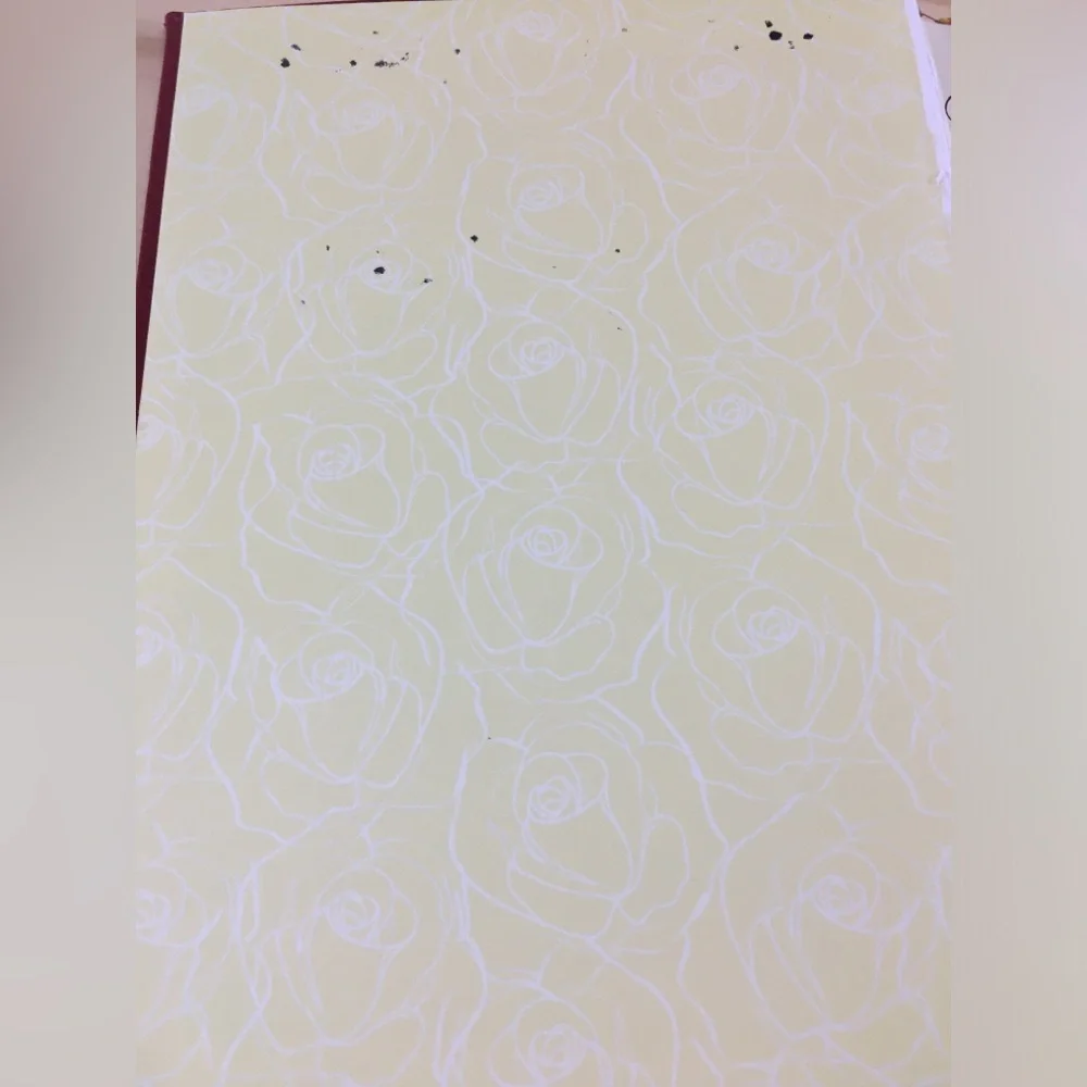 Disney Park Beauty & The Beast Red Embossed Hardcover Notebook Journal Belle